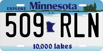 MN license plate 509RLN