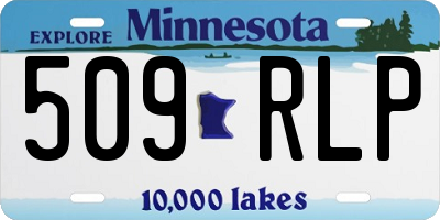MN license plate 509RLP