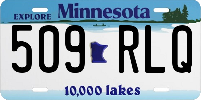 MN license plate 509RLQ