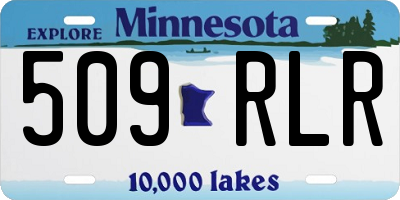 MN license plate 509RLR
