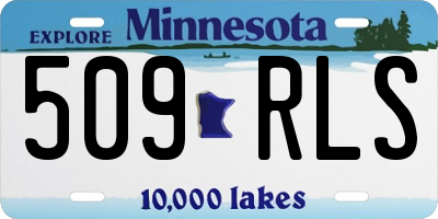 MN license plate 509RLS