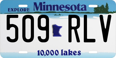 MN license plate 509RLV