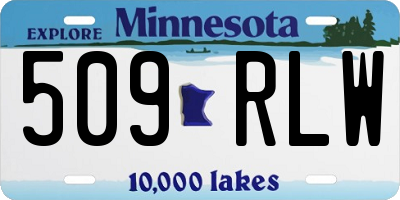 MN license plate 509RLW