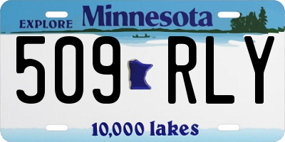 MN license plate 509RLY