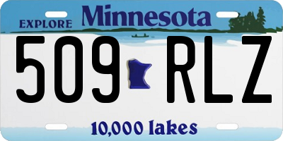 MN license plate 509RLZ