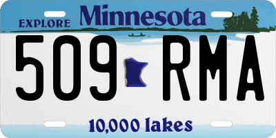 MN license plate 509RMA