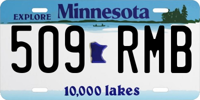MN license plate 509RMB