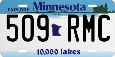 MN license plate 509RMC