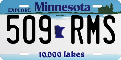 MN license plate 509RMS