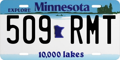 MN license plate 509RMT