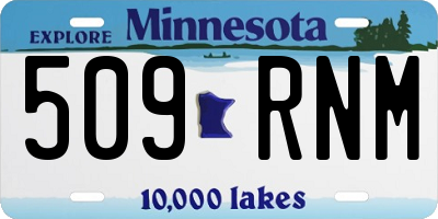 MN license plate 509RNM