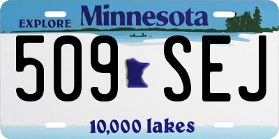 MN license plate 509SEJ