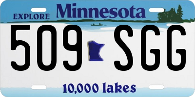 MN license plate 509SGG