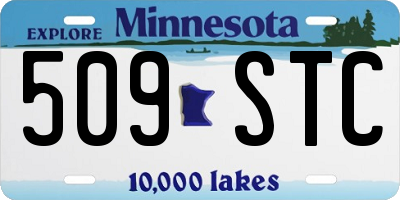 MN license plate 509STC