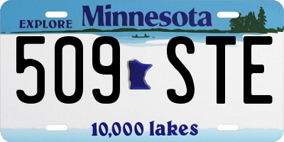 MN license plate 509STE