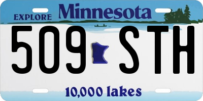 MN license plate 509STH
