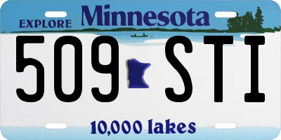 MN license plate 509STI