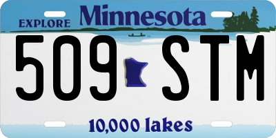 MN license plate 509STM