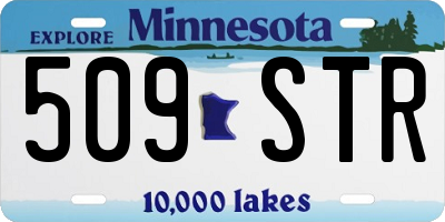 MN license plate 509STR