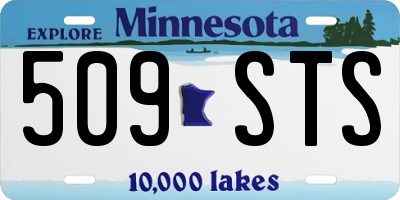 MN license plate 509STS