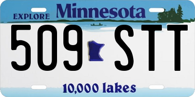 MN license plate 509STT