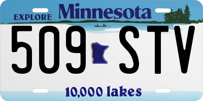 MN license plate 509STV