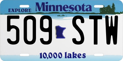 MN license plate 509STW