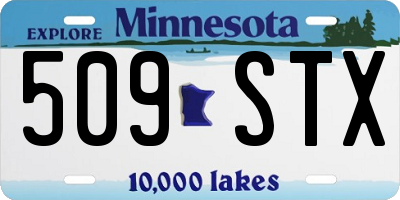 MN license plate 509STX