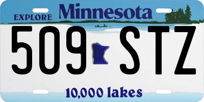 MN license plate 509STZ