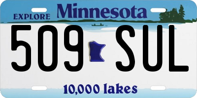MN license plate 509SUL