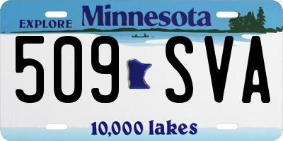 MN license plate 509SVA