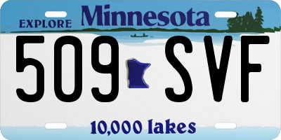 MN license plate 509SVF