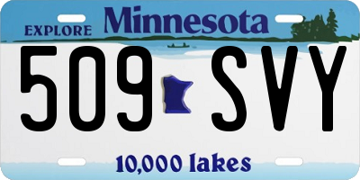 MN license plate 509SVY
