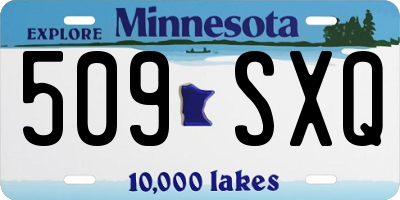 MN license plate 509SXQ