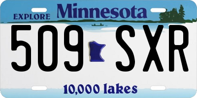 MN license plate 509SXR