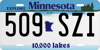 MN license plate 509SZI