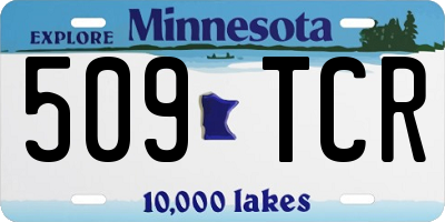 MN license plate 509TCR