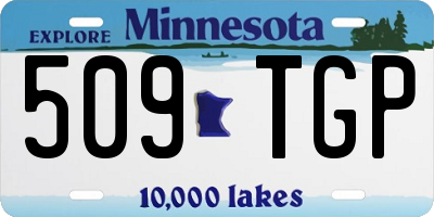 MN license plate 509TGP