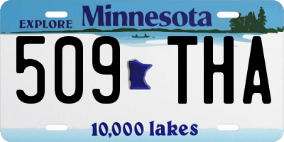 MN license plate 509THA