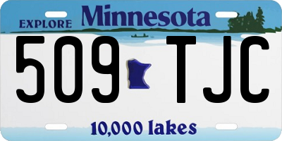 MN license plate 509TJC
