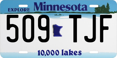 MN license plate 509TJF