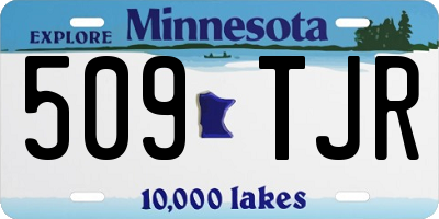 MN license plate 509TJR