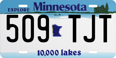 MN license plate 509TJT
