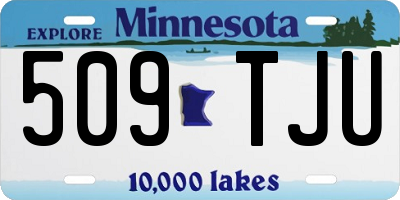 MN license plate 509TJU