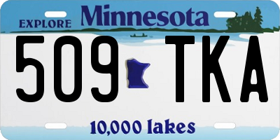MN license plate 509TKA