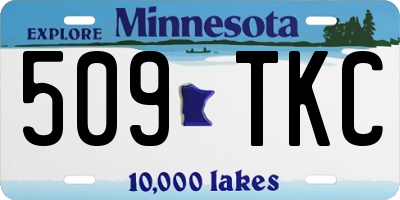 MN license plate 509TKC