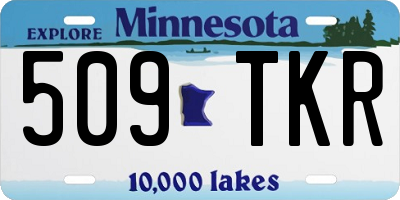 MN license plate 509TKR