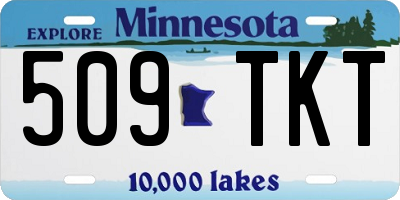 MN license plate 509TKT