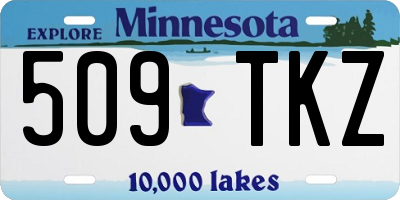 MN license plate 509TKZ