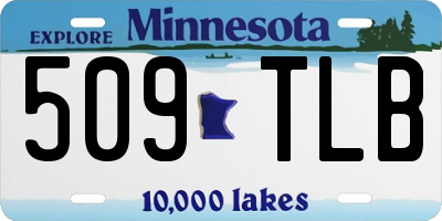 MN license plate 509TLB